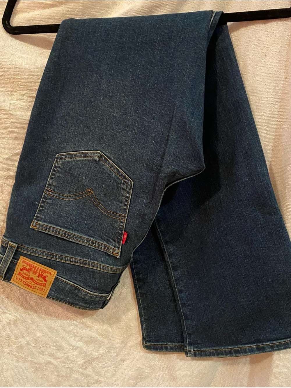 Levi's Dark Blue Superlow Boot Jeans for Women